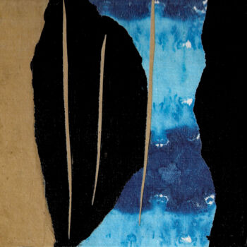 Κολάζ με τίτλο "Un, Deux, Trois" από Elke Thiébaut, Αυθεντικά έργα τέχνης, Κολάζ