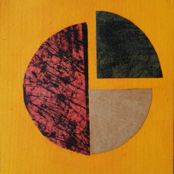 Ζωγραφική με τίτλο "Fraction" από Elke Thiébaut, Αυθεντικά έργα τέχνης, Ακρυλικό