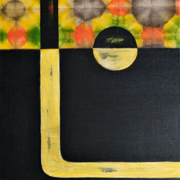 Malerei mit dem Titel "Aube" von Elke Thiébaut, Original-Kunstwerk, Acryl
