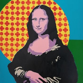 Painting titled "Mona" by Elke Thiébaut, Original Artwork, Acrylic