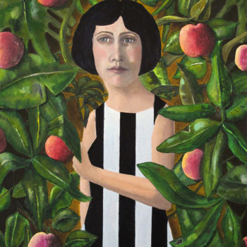 Painting titled "Eve" by Elke Thiébaut, Original Artwork, Acrylic