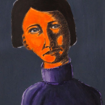 Peinture intitulée "Sans Titre (28)" par Elke Thiébaut, Œuvre d'art originale, Acrylique