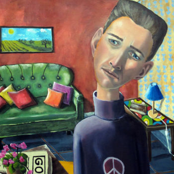 Pintura intitulada "Peace" por Elke Thiébaut, Obras de arte originais, Acrílico
