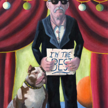 Painting titled "I'm the Best" by Elke Thiébaut, Original Artwork, Acrylic