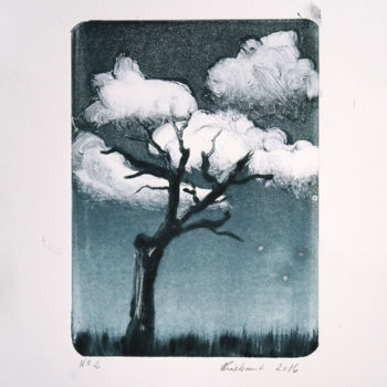 Отпечатки и Гравюры под названием "N° 2" - Elke Thiébaut, Подлинное произведение искусства, Монотип