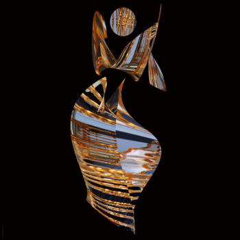 Digital Arts titled "dance5" by Youssef El Kharroufi, Original Artwork, Digital Painting