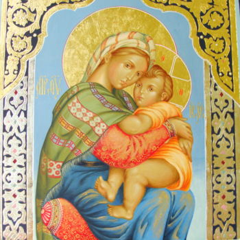 Malarstwo zatytułowany „Богородица” autorstwa Elena Korotaeva, Oryginalna praca