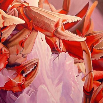 Pittura intitolato "Crab" da Ella Joosten, Opera d'arte originale, Acrilico