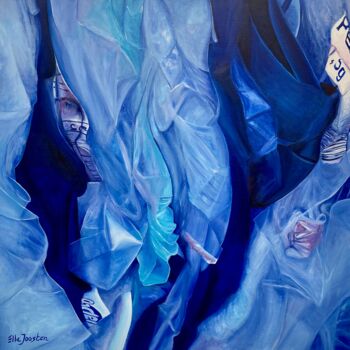 Pittura intitolato "Bluish" da Ella Joosten, Opera d'arte originale, Acrilico