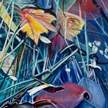 Malerei mit dem Titel "Foliage Five" von Ella Joosten, Original-Kunstwerk, Acryl
