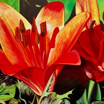 Pintura titulada "Bloom One" por Ella Joosten, Obra de arte original, Acrílico