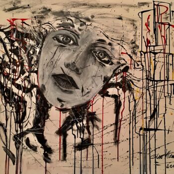 Pintura titulada "Abstrakt" por Ella Kleedorfer-Egger, Obra de arte original