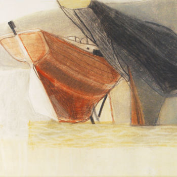 Ζωγραφική με τίτλο "Two yachts - I" από Ella Tsyplyakova, Αυθεντικά έργα τέχνης