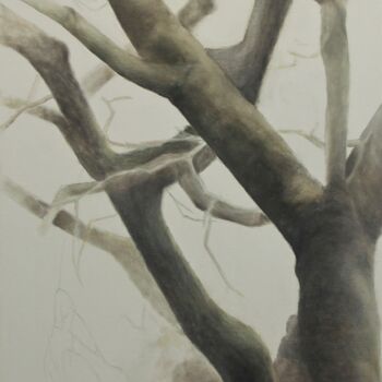 Painting titled "tree1" by Ella Barsky, Original Artwork, Oil