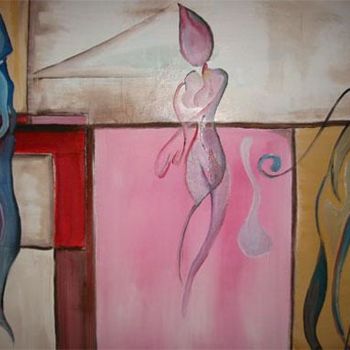Peinture intitulée "Dilemme et dualité" par Eran Ellenberg, Œuvre d'art originale, Huile