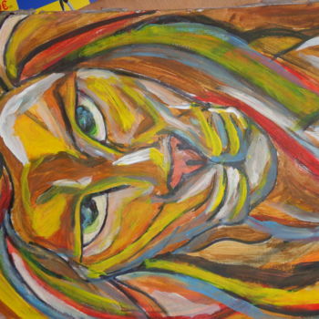 Painting titled "King of colors" by Elléni Faltakas, Original Artwork, Acrylic