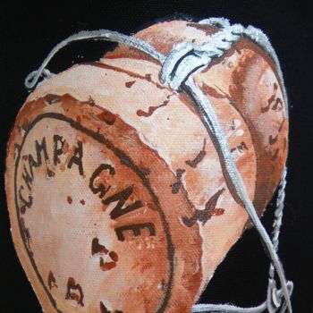 纺织艺术 标题为“Champagne!!” 由Nora Leynadier, 原创艺术品, 饰品
