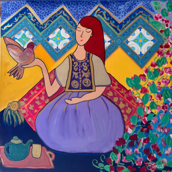 Peinture intitulée "Gaada dziria" par Elma Colors_and_famous, Œuvre d'art originale, Acrylique Monté sur Châssis en bois