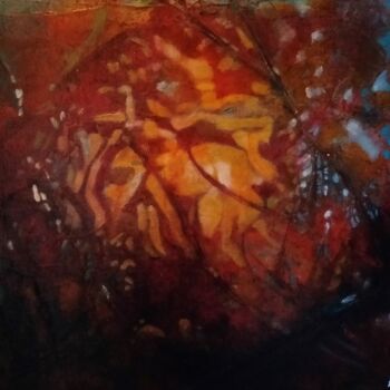 Картина под названием "DEBUT D'AUTOMNE" - Elma Sanchez Le Meur, Подлинное произведение искусства, Акрил Установлен на Деревя…