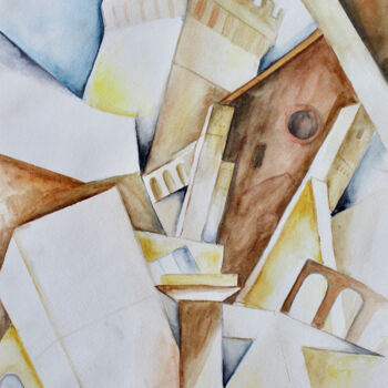 Zeichnungen mit dem Titel "Bologna" von Elmira Sharipova, Original-Kunstwerk, Aquarell