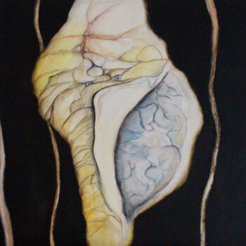Malarstwo zatytułowany „Birth of life” autorstwa Elmira Sharipova, Oryginalna praca, Akryl Zamontowany na Drewniana rama nos…