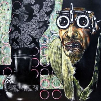 Painting titled "The Alchemist" by Chester Elmore, Original Artwork