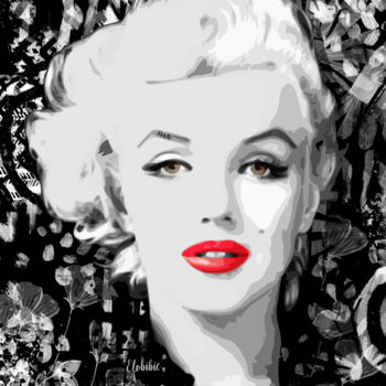 数字艺术 标题为“Marilyn Monroe” 由Elobibie, 原创艺术品, 数字油画