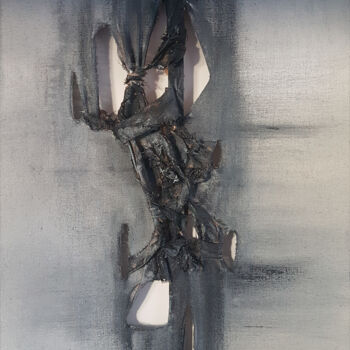 Malerei mit dem Titel "khostangel II" von Elodie Dollat, Original-Kunstwerk, Acryl
