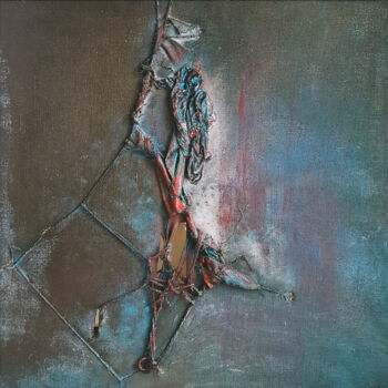 Painting titled "Khostangel III" by Elodie Dollat, Original Artwork, Acrylic
