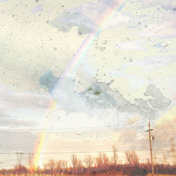 Peinture intitulée "Défilé de spectres" par Elodie Ef, Œuvre d'art originale, Photo montage