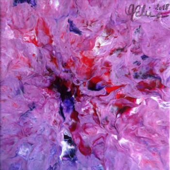 Pittura intitolato "Abstrait mauve" da Elodie Gaschy (GElie), Opera d'arte originale, Acrilico