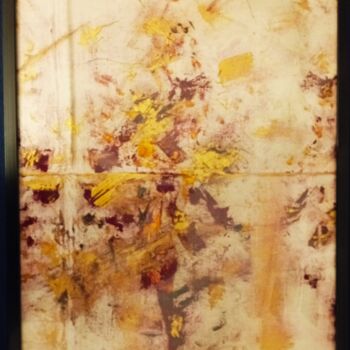 Painting titled "Danseuse rousse" by Élodie Guilloton, Original Artwork, Oil Mounted on Wood Panel