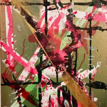 Картина под названием "Transcendance" - Élodie Guilloton, Подлинное произведение искусства, Чернила Установлен на Деревянная…