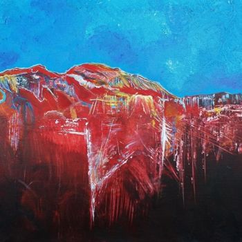Картина под названием "Abstract Landscape 1" - Elodie.M Richard, Подлинное произведение искусства, Акрил