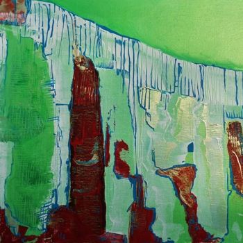 Ζωγραφική με τίτλο "Abstract Landscape 2" από Elodie.M Richard, Αυθεντικά έργα τέχνης, Ακρυλικό