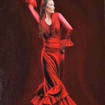 Pittura intitolato "Andaliberta..." da Elodie Rabieczynski, Opera d'arte originale, Olio