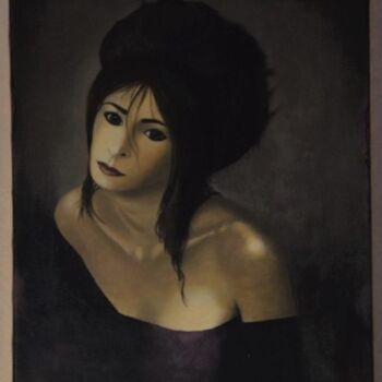 Ζωγραφική με τίτλο "Mylène..." από Elodie Rabieczynski, Αυθεντικά έργα τέχνης, Ακρυλικό