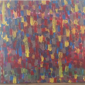 Painting titled "les tours cachees" by Er, Original Artwork, Acrylic