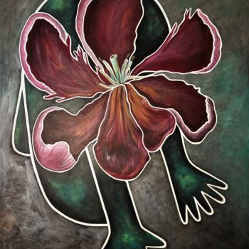 Painting titled "Rite of Passage #2,…" by Elodie M. Richard, Original Artwork, Acrylic