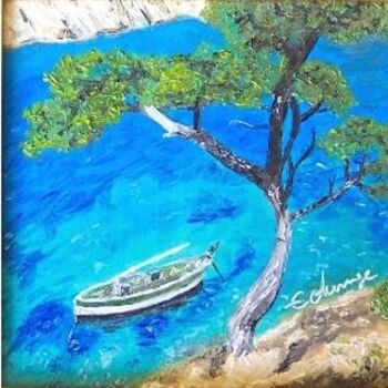 Peinture intitulée "La barque" par Elodie Aumage, Œuvre d'art originale