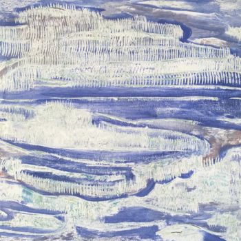 Peinture intitulée "Cut the Landscape #2" par Eloi Derôme, Œuvre d'art originale, Pigments
