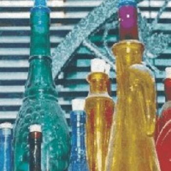 Photography titled "Grandma's Bottles" by Elra Norris, Original Artwork