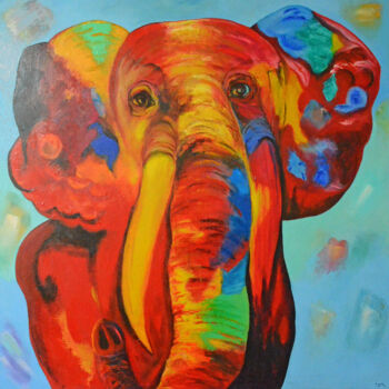 Pintura intitulada "Dumbo" por Elsa Alós, Obras de arte originais, Acrílico