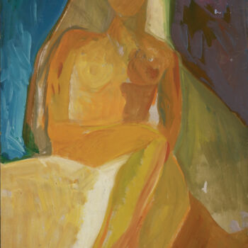 Peinture intitulée "personne-2-2005-50x…" par Elsa Caselli, Œuvre d'art originale