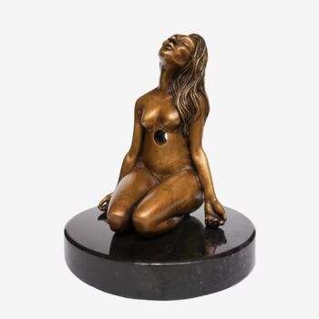 Sculpture intitulée "El Dolor" par Elsa Muñoz, Œuvre d'art originale, Bronze