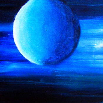 Painting titled "série planètes "pla…" by Elsa Keumurian, Original Artwork, Oil