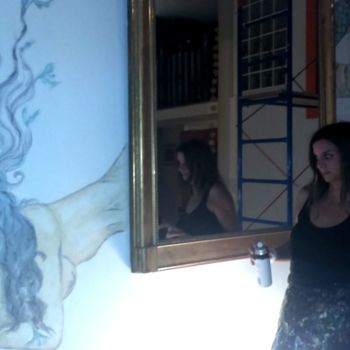 Pintura titulada "femme-miroir-elsa-l…" por Elsa Levy, Obra de arte original