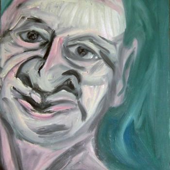 Pintura titulada "Pelado Siniestro" por Elsa Lores, Obra de arte original