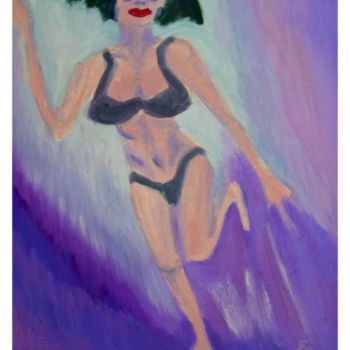 Pintura titulada "Bañista" por Elsa Lores, Obra de arte original