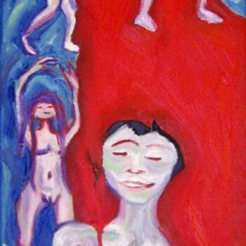 Painting titled "Dulce Sangre" by Elsa Lores, Original Artwork